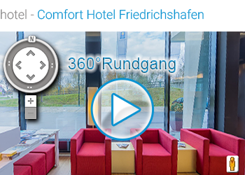 zum virtuellen Rundgang des Comfort Hotel in Friedrichshafen Google Street View | Trusted