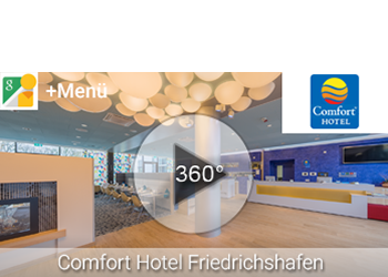 Hotelphotography fuer das Comforthotel in Friedrichshafen rundumpanorama von Bobby Boe