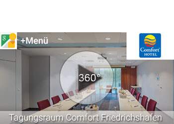 Tagungsraum Comforthotel in Friedrichshafen fotografiert von Bobby Boe Rundumpanoramen